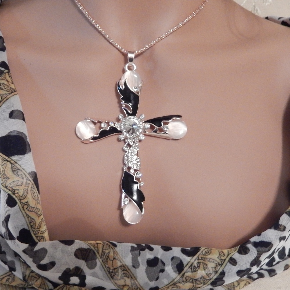 Cross Necklace by Betsey Johnson